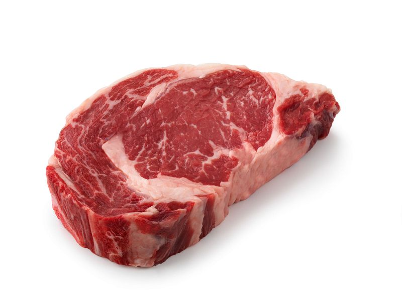 Rib eye store steak